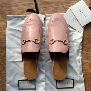 Gucci Ladies Princetown Loafer Mule, Light Pink